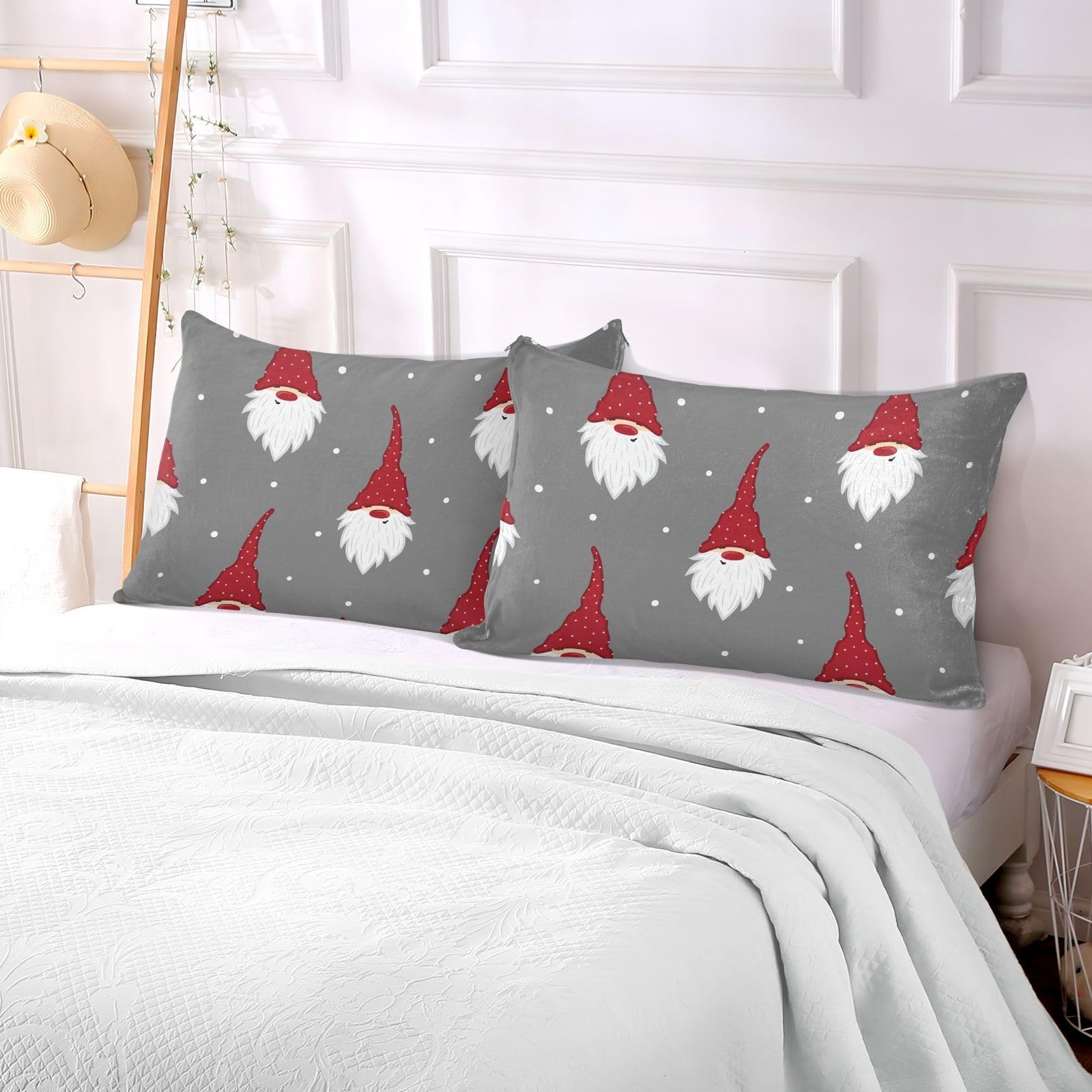 Christmas Winter Cute Gnomes Pillow Cover 20