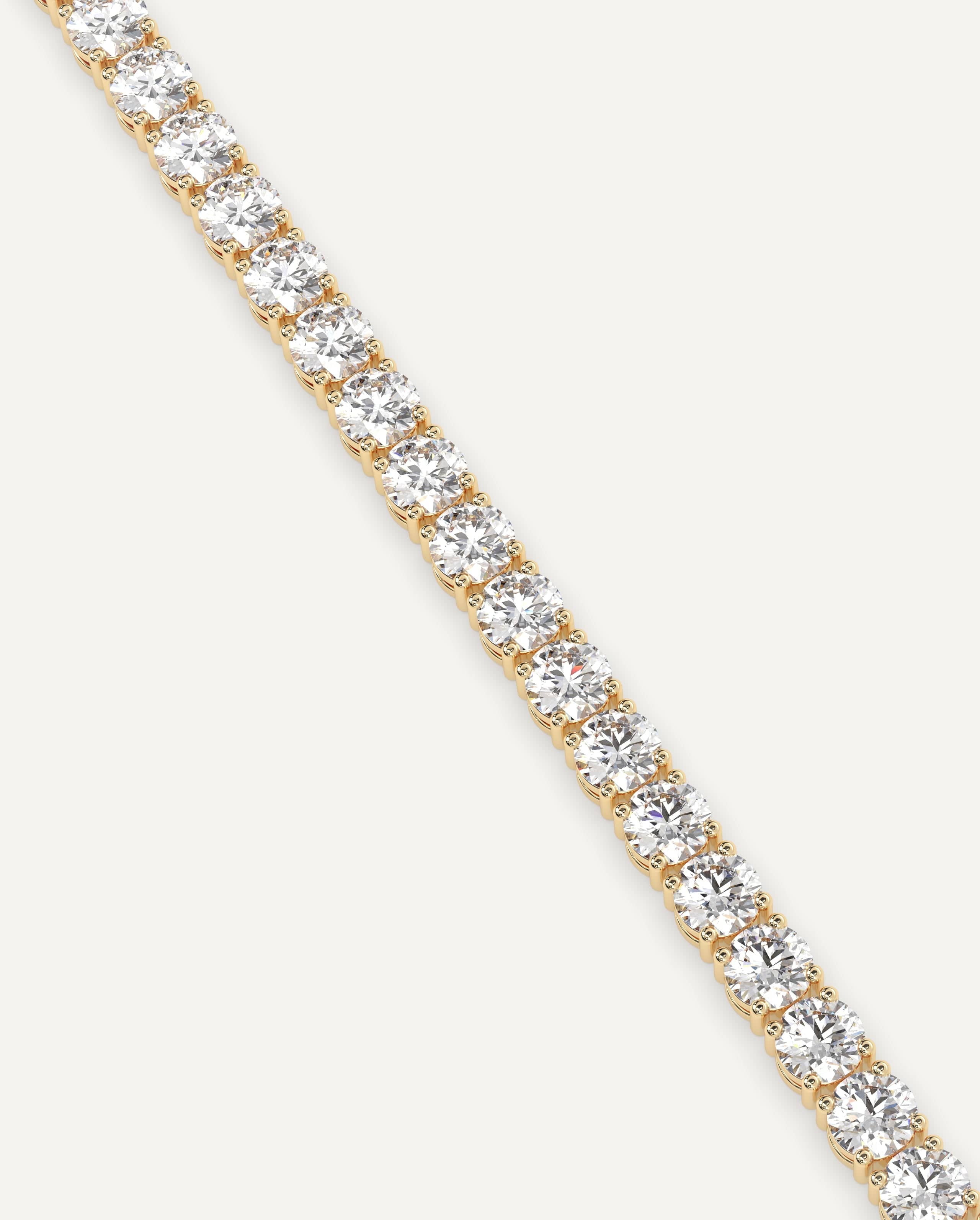 10 Carat Diamond Tennis Bracelet for Women - Elegant & Sparkling Sterling Silver Jewelry Gift for Anniversary, Wedding & Special Occasions