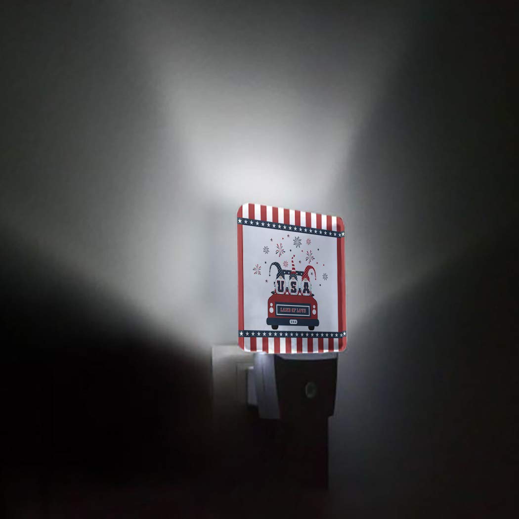 LED Night Light with Auto Sensor - Funny Gnome for Bedroom & Hallway