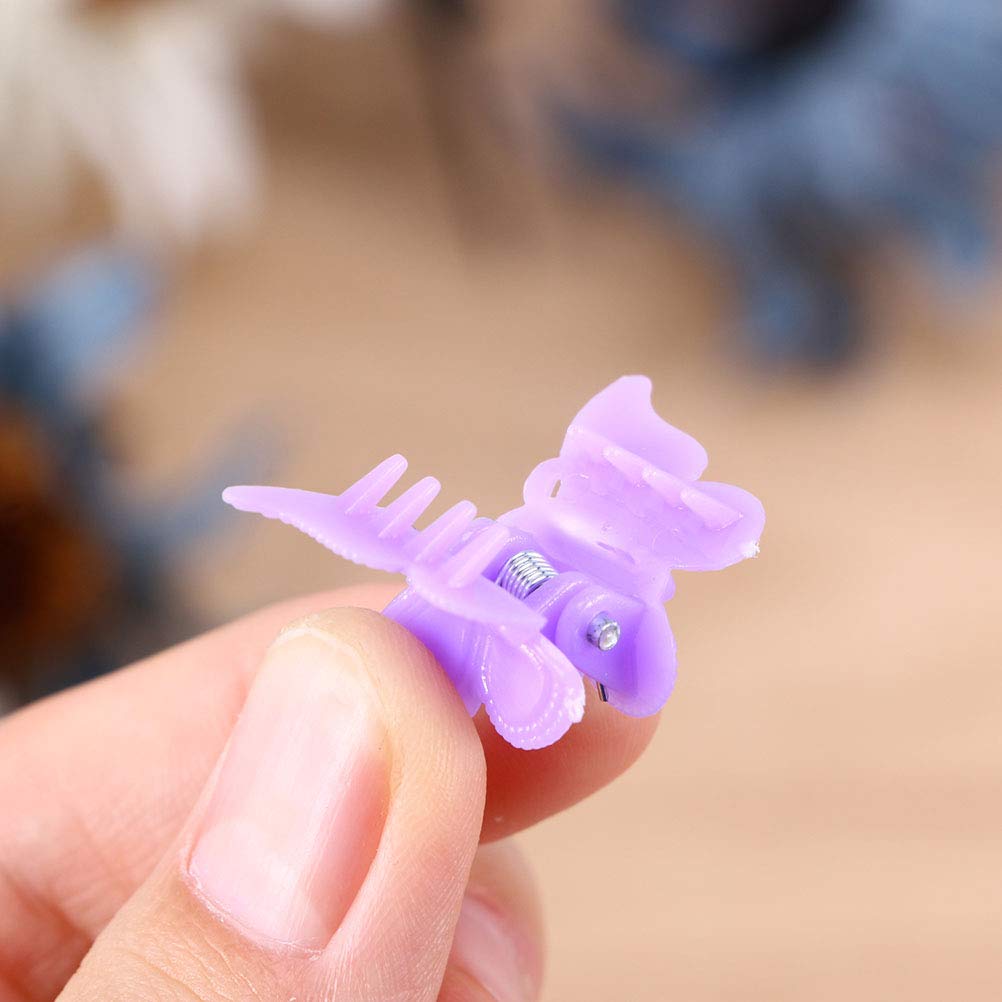 300 Pcs Butterfly Hair Clips - Mixed Colors Hair Claw Clips, Mini Jaw Clips with Strong Hold - Barrettes for Women, Girls, Kids - Perfect for School, Parties, Weddings & Daily Hairstyles