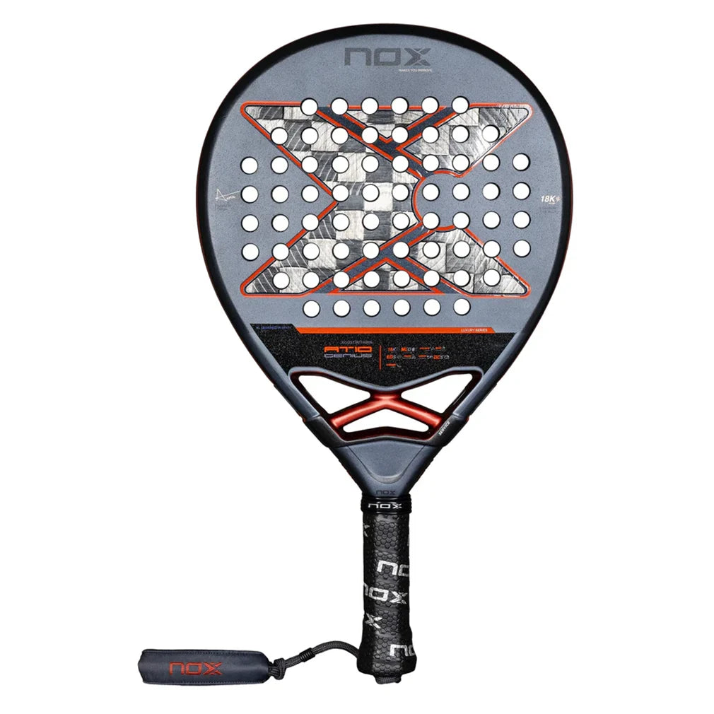 AT10 Genius 18K Carbon Fiber Padel Racket - Professional Tennis Racquet for Men & Women - Perfect for Competitive Matches & Training Sessions