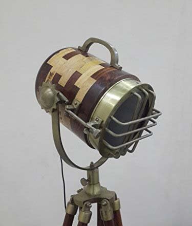 Vintage Floor Lamp - Rustic Studio Spot Light Tripod for Home Decor & Gifts | Perfect for Christmas & Cozy Spaces