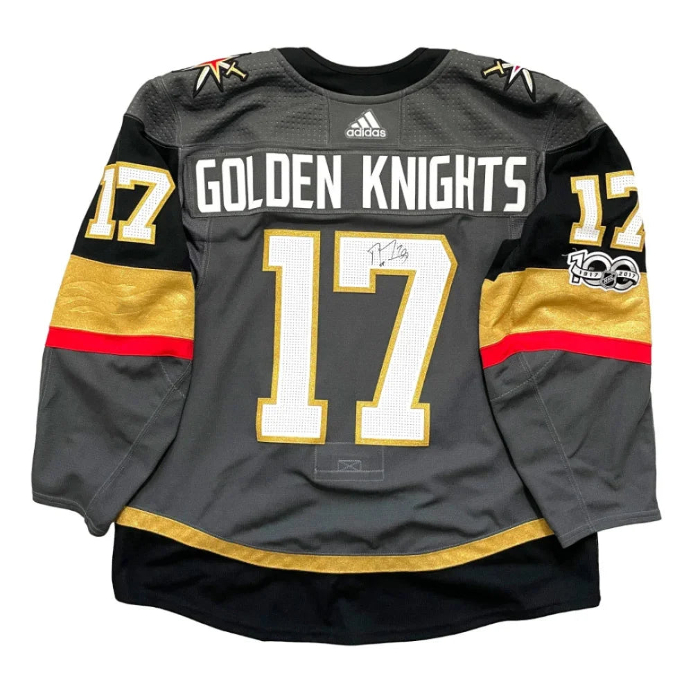 Authentic Marc Andre Fleury Signed Vegas Golden Knights NHL Expansion Draft Jersey 6/21/17 with JSA COA - Perfect for Hockey Collectors, Sports Memorabilia Displays, and NHL Fan Gifts