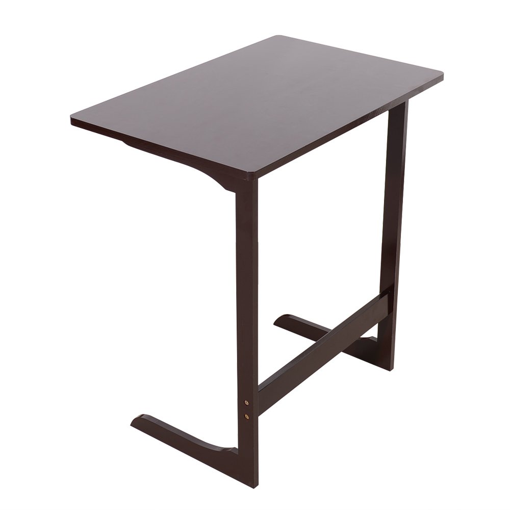 Binrrio Bamboo Nightstand - Modern L-Shaped Side Table for Sofa & Bed, Industrial End Table for Bedroom & Living Room - Perfect for Small Spaces, Apartment Decor & Coffee Storage