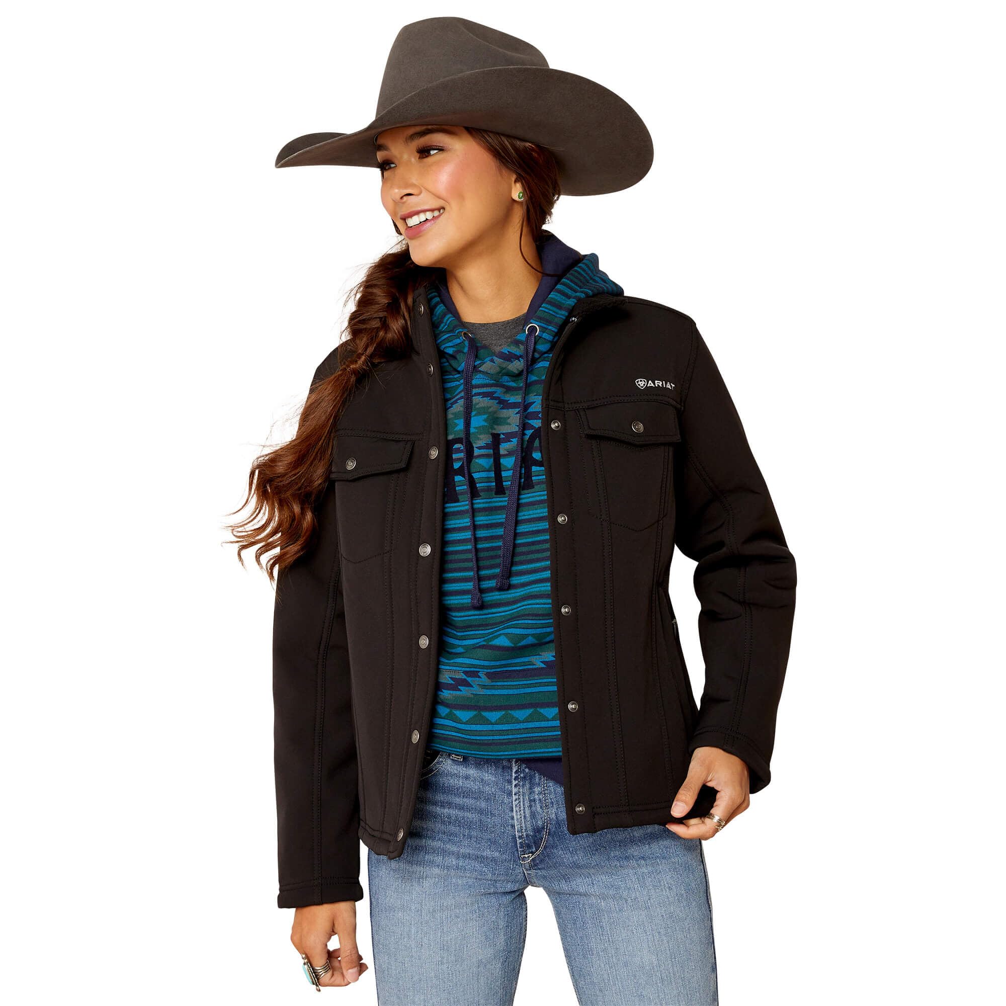 Ariat Women's Berber Back Softshell Jacket - Waterproof Windbreaker for Outdoor Activities, Hiking & Horse Riding