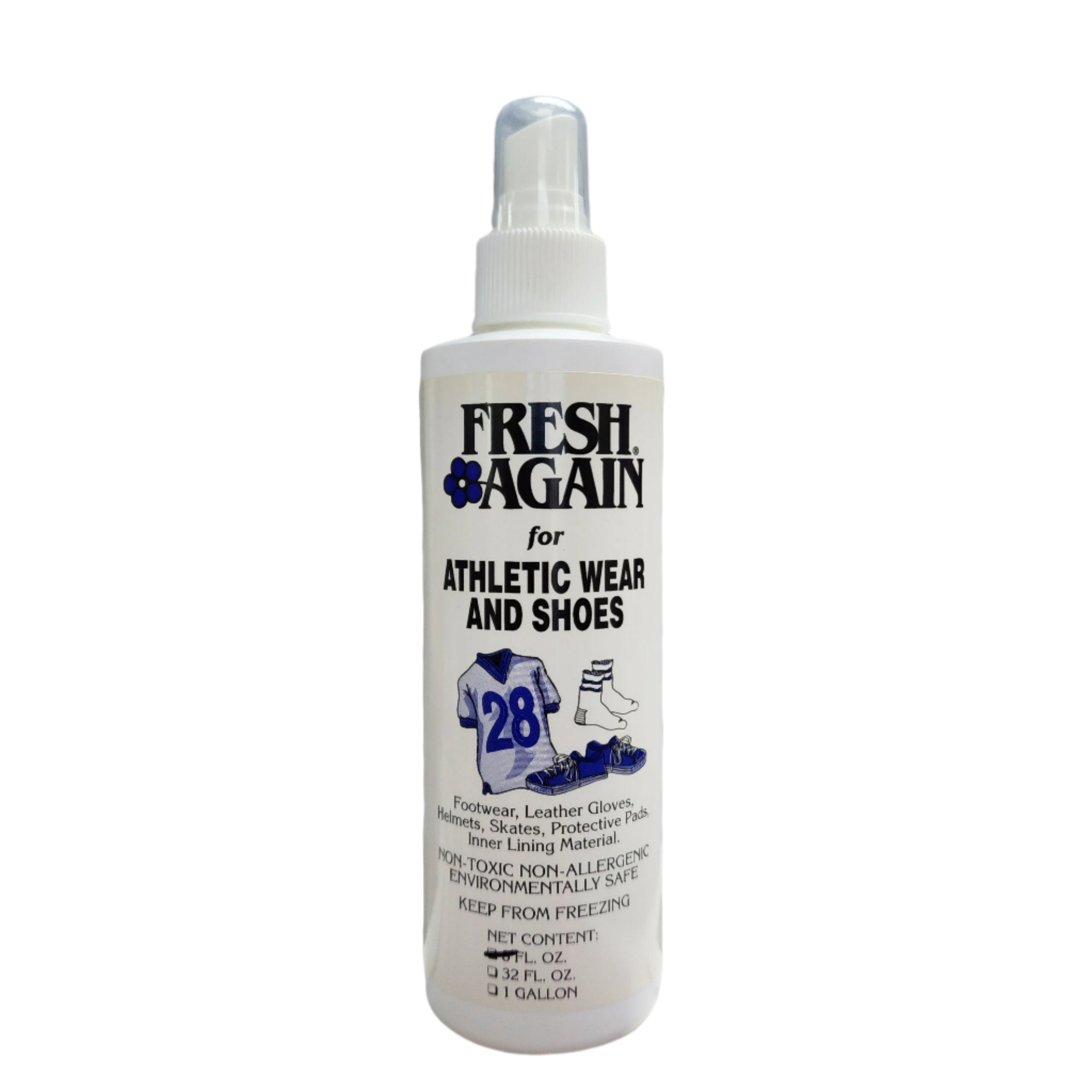 Fresh Again Sports Deodorizer Spray for Athletic Wear & Shoes - 8 fl oz | Eliminates Odors from Gym Clothes, Sneakers & Workout Gear | Perfect for Post-Workout Refresh & Active Lifestyle