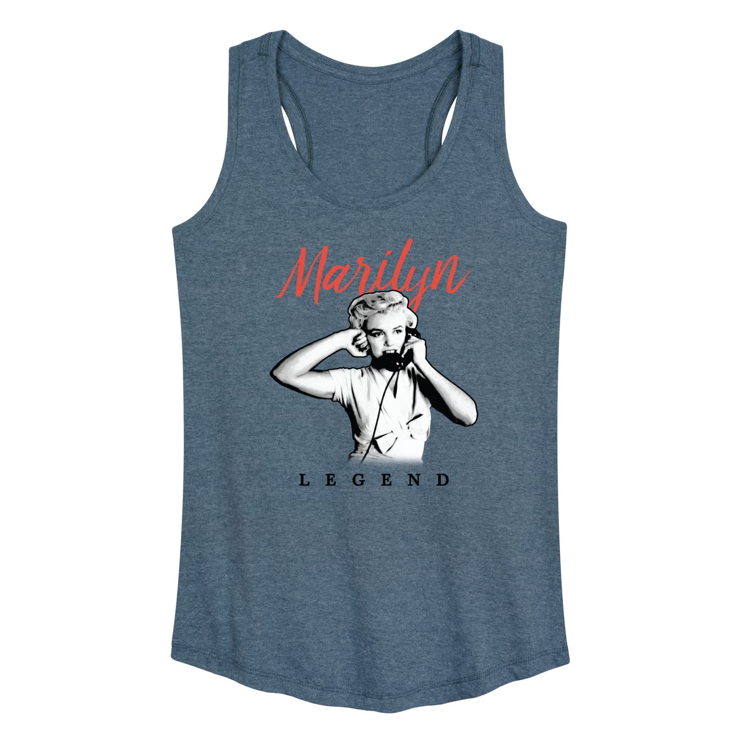 HYBRID APPAREL Marilyn Monroe Legend Women's Racerback Tank Top - Vintage Celebrity Fashion, Soft Breathable Workout & Casual Wear for Women