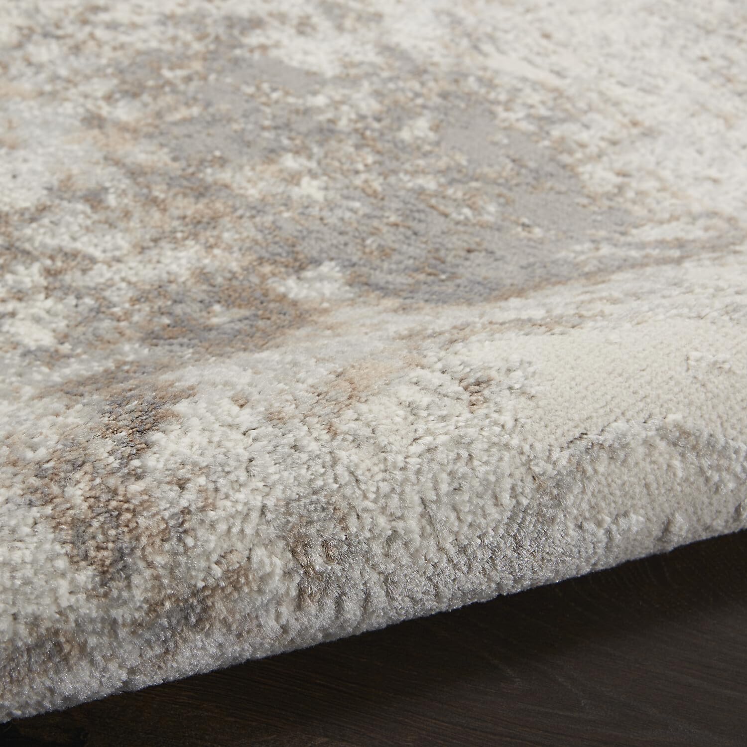 Nourison Elation Abstract Ivory Grey 7'10