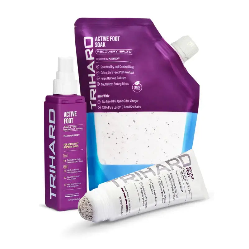 Active Foot Care Kit for Men & Women - Pre & Post Workout Foot Recovery Bundle - Relieve Pain, Refresh & Rejuvenate Tired Feet - Perfect for Runners, Athletes & Fitness Enthusiasts
