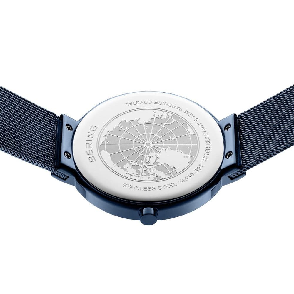 BERING 14539 Women's Watch with Blue Dial - Analog Quartz Movement - Water Resistant - Elegant Dress Watch for Women - Perfect for Office, Party & Everyday Wear