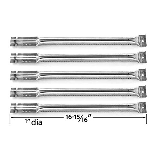 Charbroil Commercial 463268806 BBQ Grill Repair Kit - 5 Stainless Steel Burners & Heat Plates Replacement Parts for Outdoor Cooking & Grilling