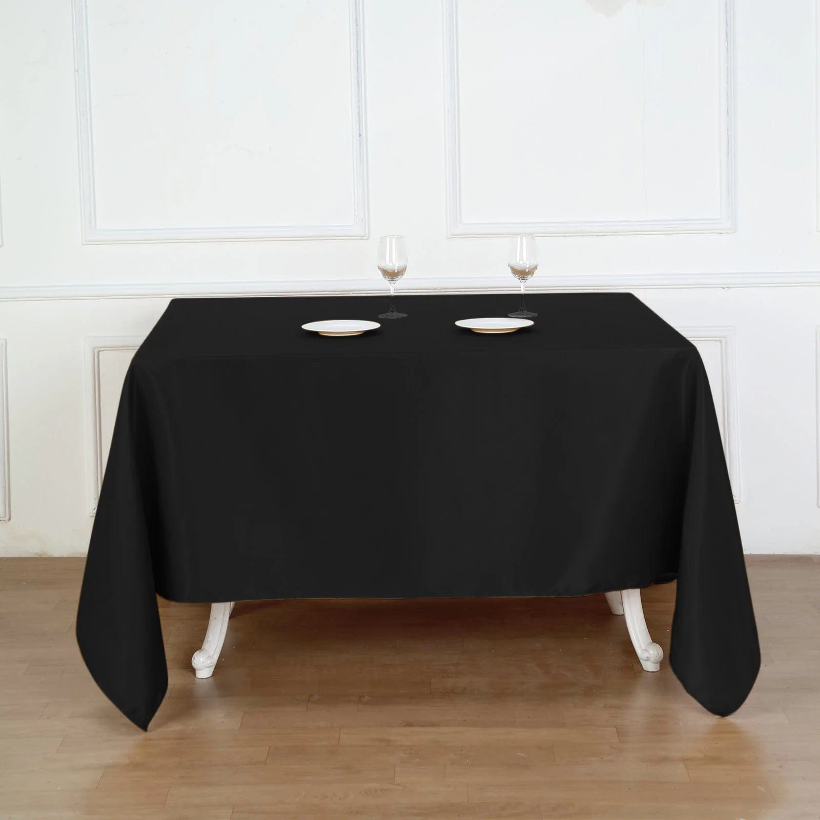 Premium 90 x 90 Inch Polyester Square Tablecloth - Wrinkle & Stain Resistant - Perfect for Dining Tables, Parties, Weddings & Outdoor Events
