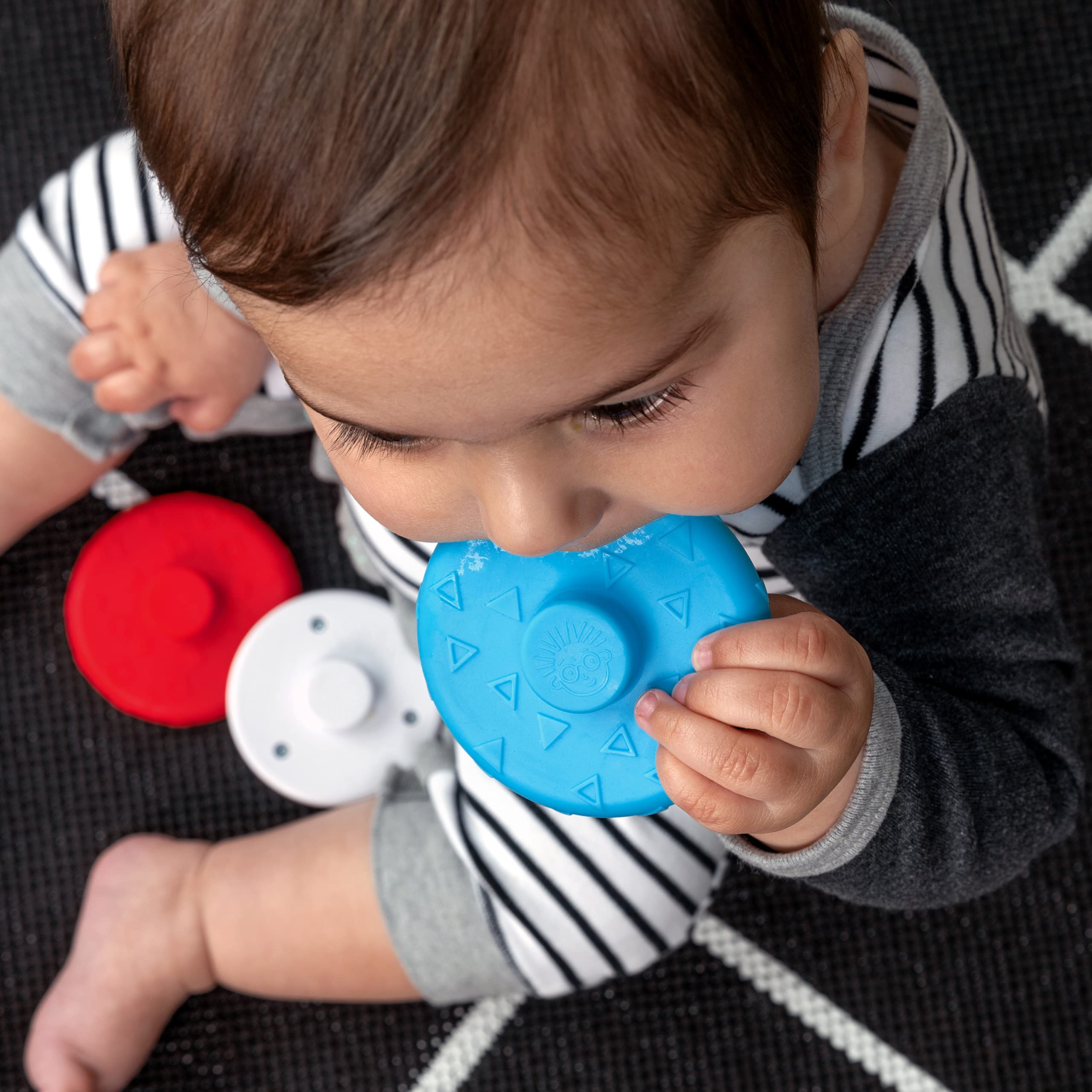 Baby Einstein Stack & Wobble Teether Toy - BPA Free for Infants 3M+ | Learning & Playtime