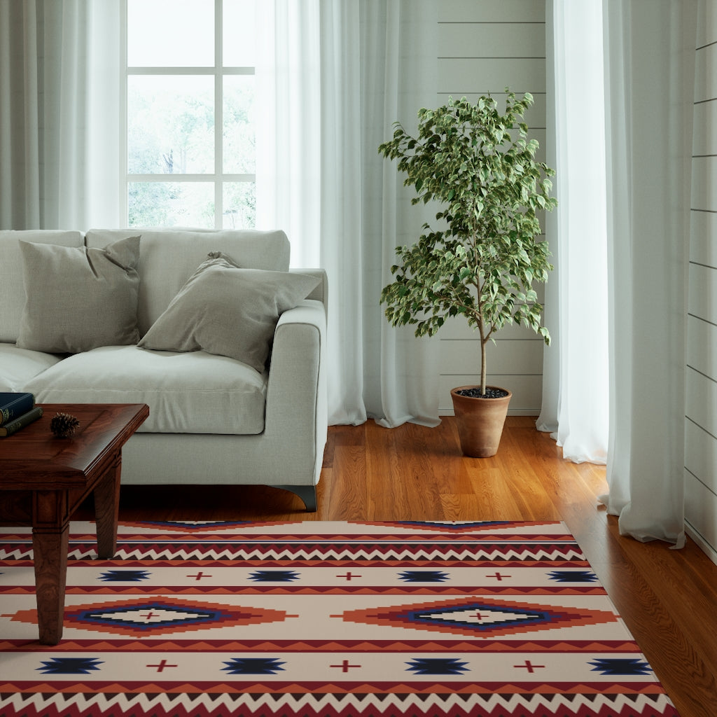 Valencia Valley Southwestern Accent Rug - Bohemian Decor for Bedroom & Living Room - 3 Sizes (2'x3', 4'x6', 5'x8') - Perfect for Southwest Style Home Decor & Cozy Spaces