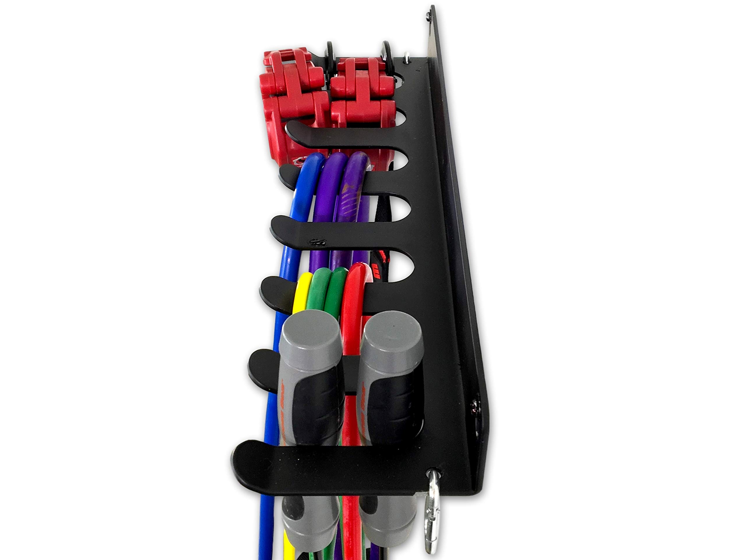 StoreYourBoard Heavy Duty Wall Mount Gym Equipment Organizer - Metal Storage Rack for Workout Bands, Jump Ropes, Yoga Mats & Foam Rollers | Perfect for Home Gym, Garage Fitness Equipment Organization & Small Space Workout Storage