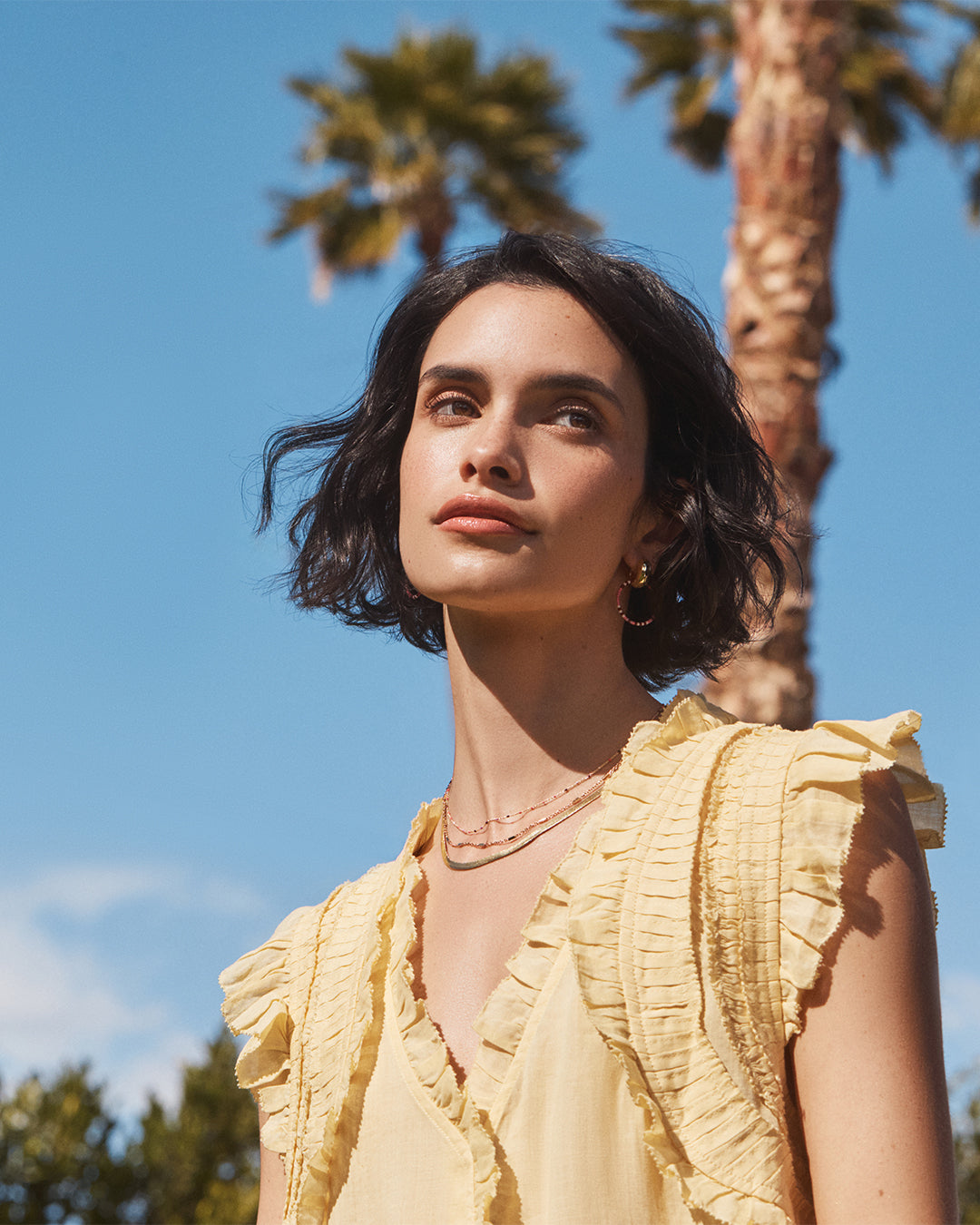 Elegant Capri Short Necklace for Women - Dainty Layering Chain Jewelry - Perfect for Everyday Wear, Date Nights & Gifting