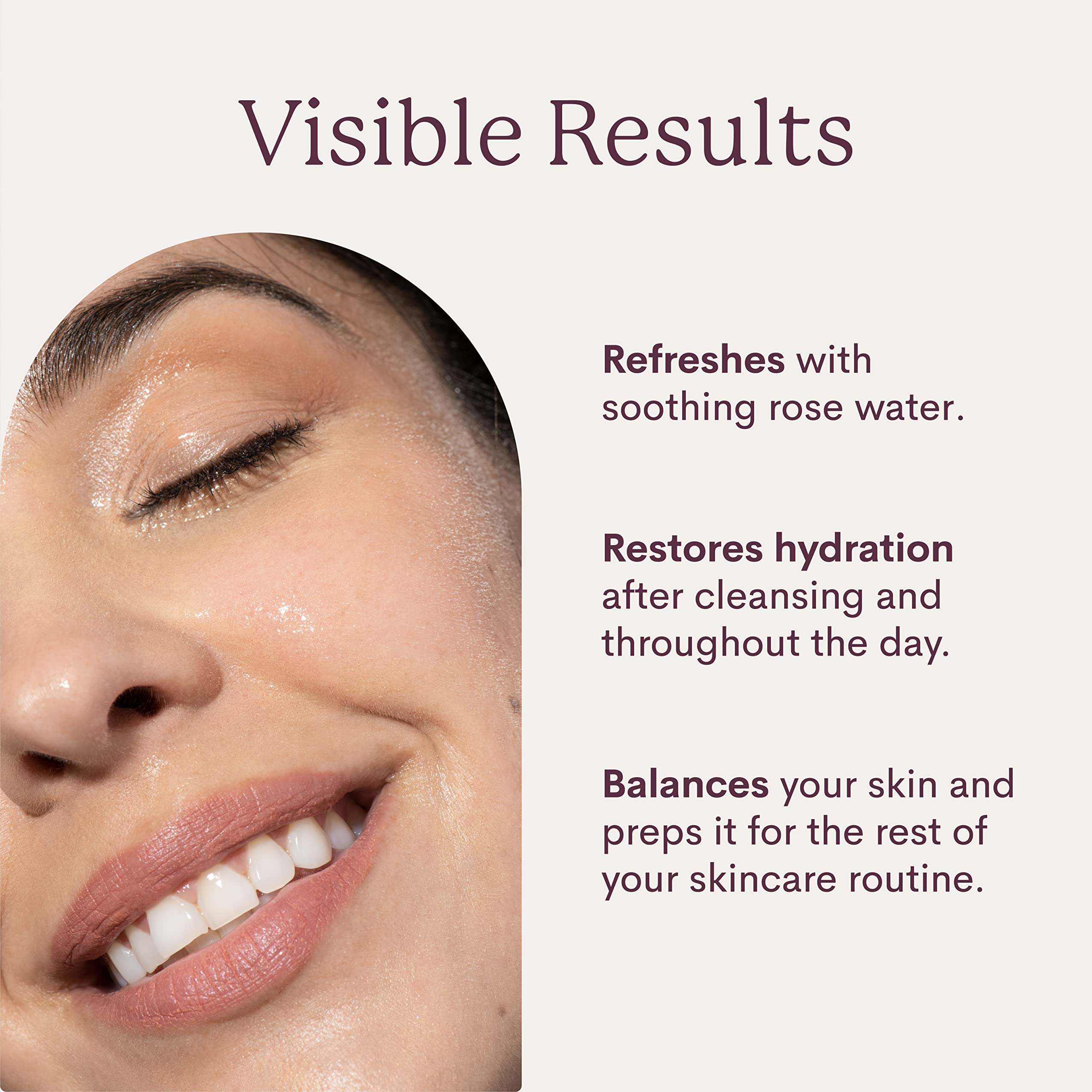 Organic Rosewater Facial Toner Spray - 100% Vegan & Cruelty-Free Hydrating Mist for Dry, Sensitive & Oily Skin | Alcohol-Free Refreshing Toner with Natural Rose Extract | Perfect for Morning Skincare Routine & Post-Workout Refresh | Fleur & Bee 3.4 fl oz