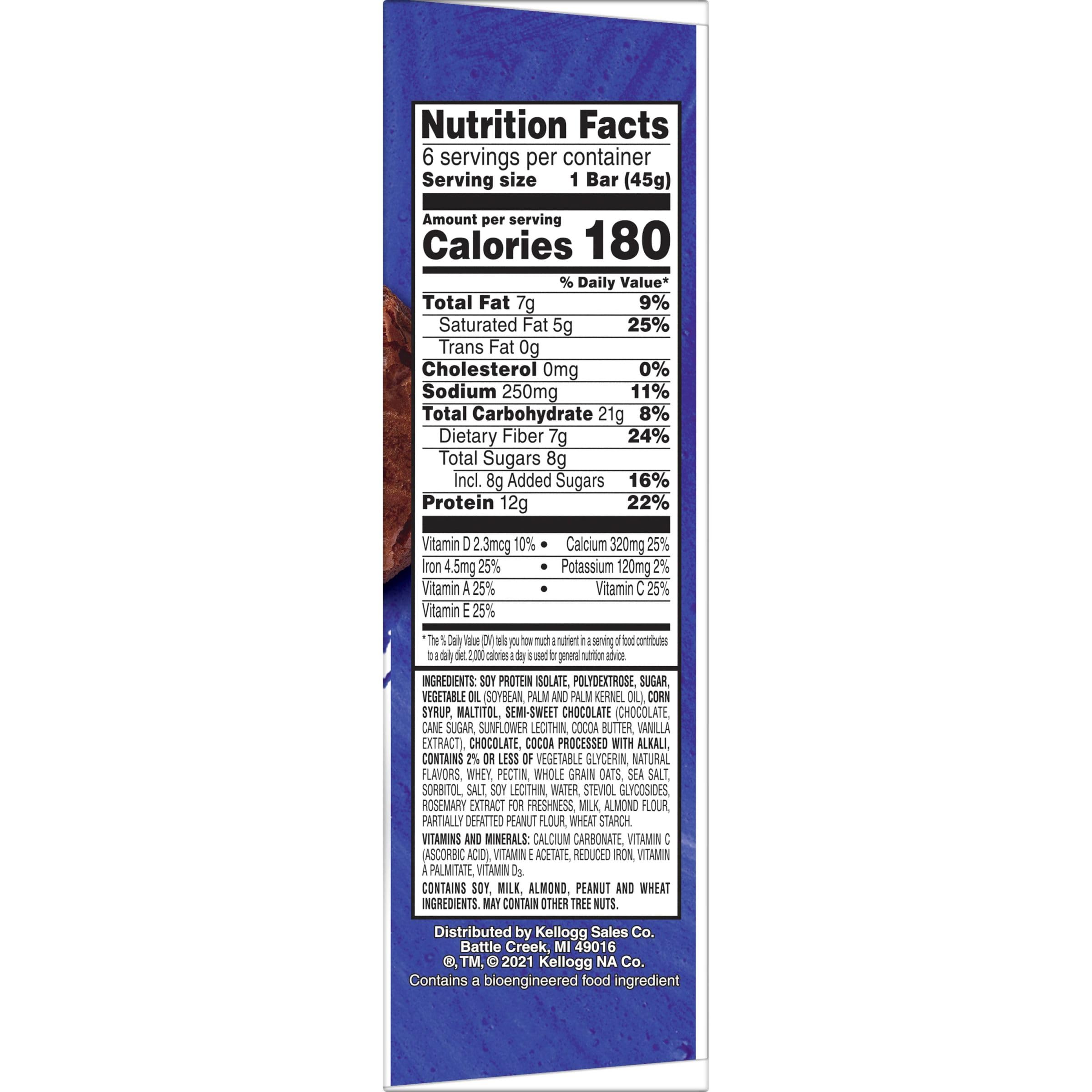 Kellogg's Special K Protein Bars - Brownie Batter Flavor, 9.5oz Box (6 Bars) | High Protein Meal Replacement & Healthy Snacks for Weight Loss, Fitness, and On-the-Go Nutrition