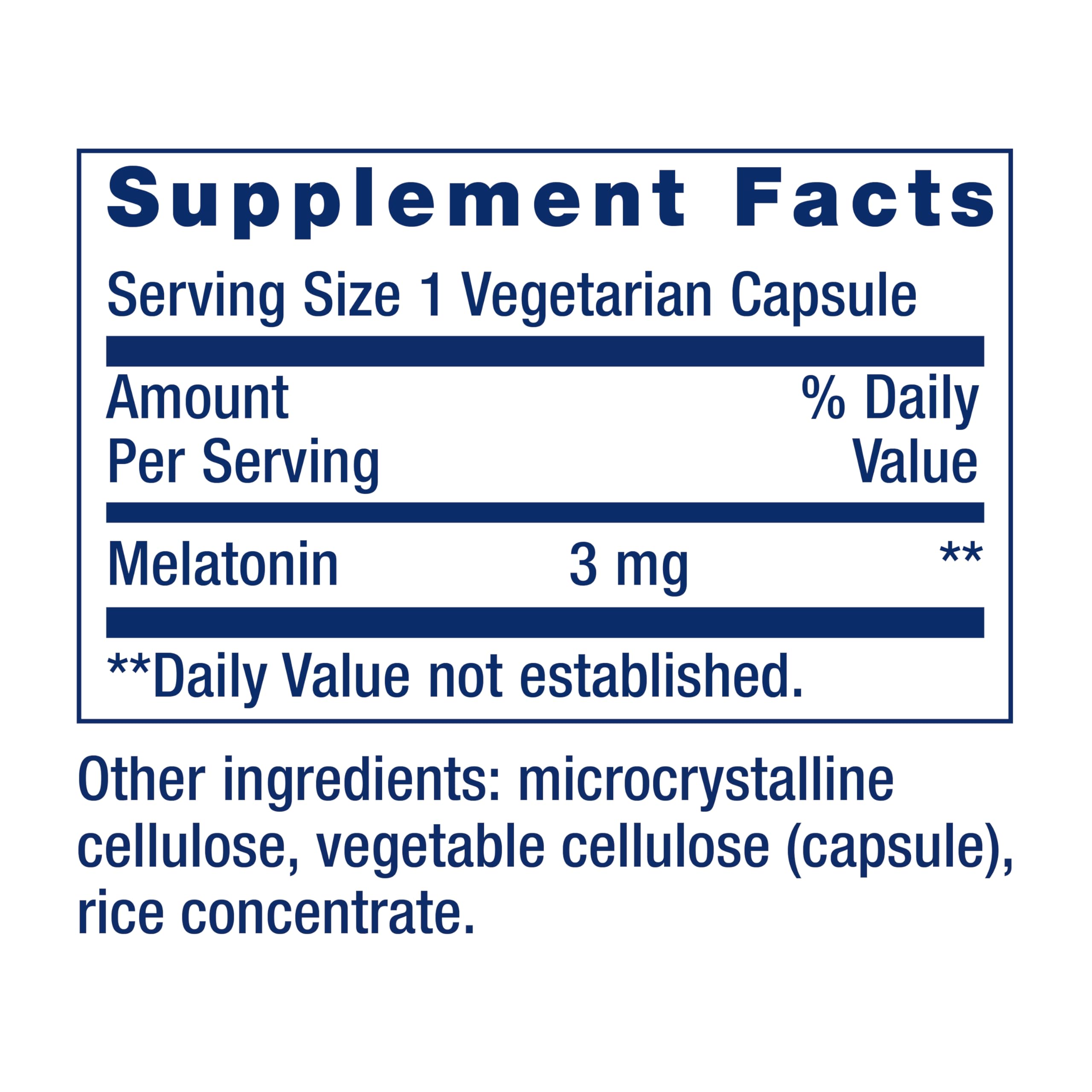 Life Extension Melatonin 3mg - Optimal Sleep Support, Healthy Circadian Rhythms & Cellular Defense | Gluten-Free, Non-GMO, Vegetarian Capsules (60 Count) | Perfect for Jet Lag, Shift Work & Natural Sleep Aid