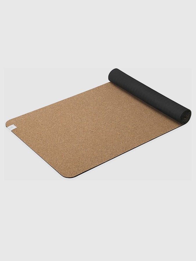 Gaiam 5mm Cork Yoga Mat - Non-Slip, Eco-Friendly, Extra Thick for Comfort - Perfect for Hot Yoga, Pilates, and Home Workouts