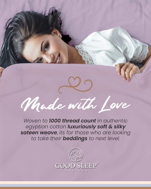 Premium 100% Egyptian Cotton Twin XL Sheet Set - 3Pc 1000 Thread Count Sateen Weave Bedding with 16