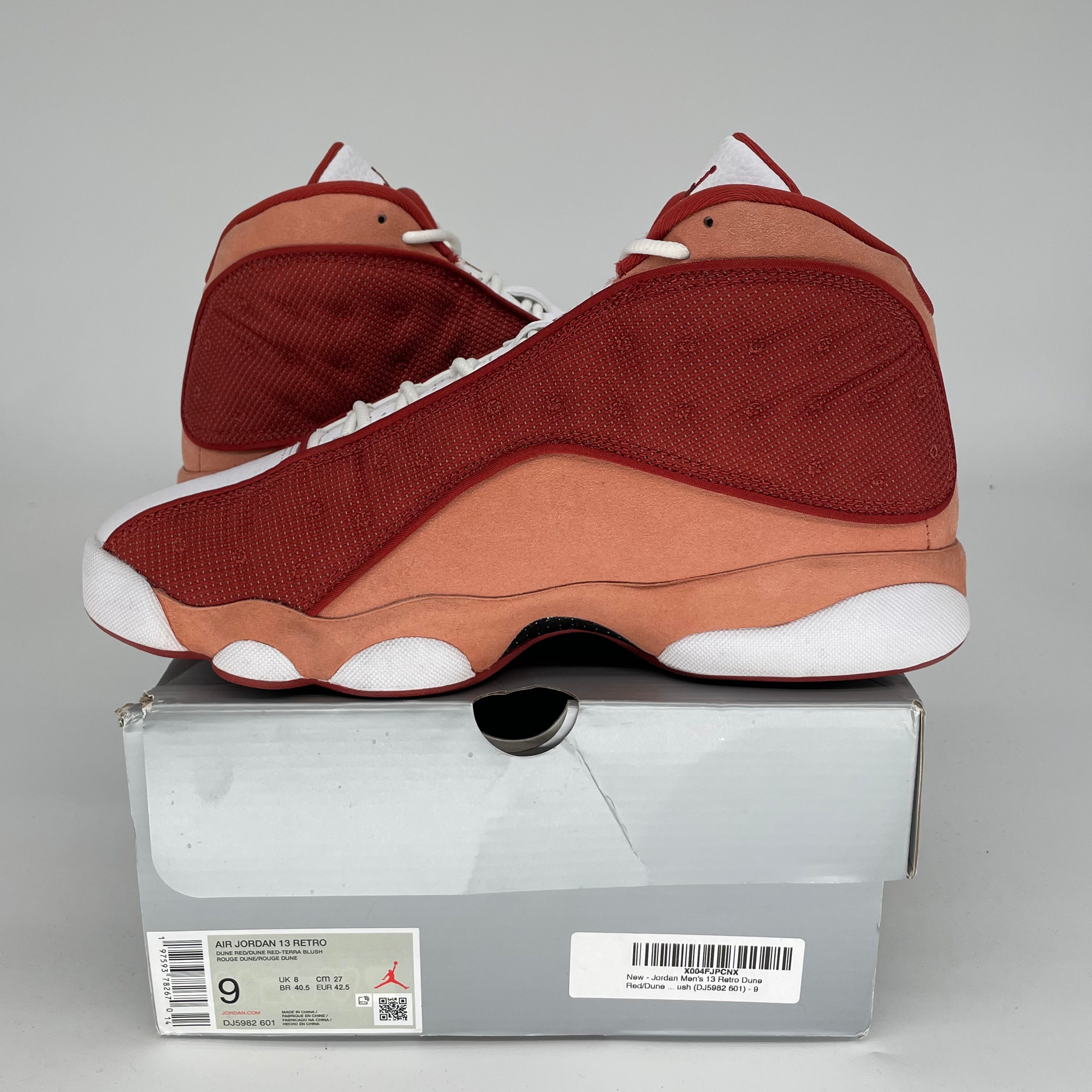 AIR JORDAN 13 DUNE RED Basketball Shoes for Men & Women - Size 9/10.5W (DJ5982-601) - Perfect for Court Play, Streetwear & Sneaker Collection