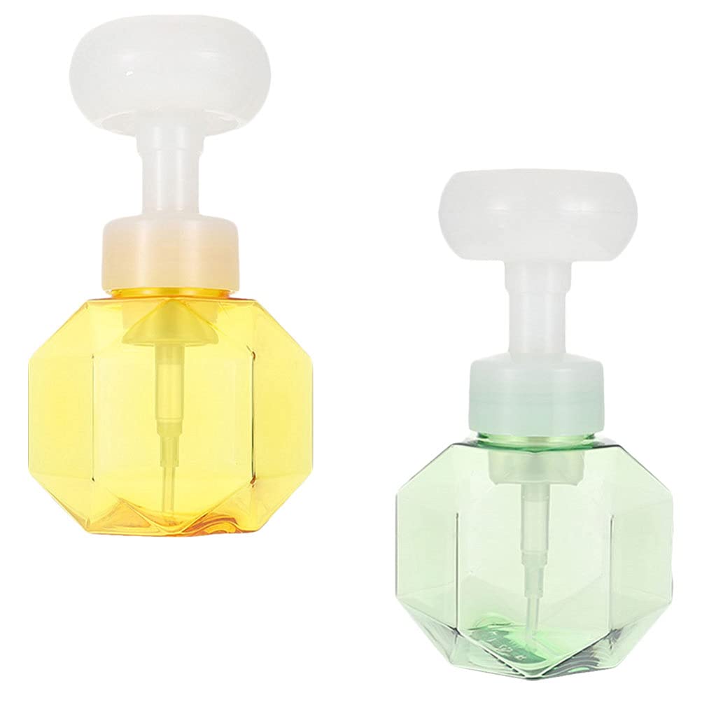 2pcs Empty Foaming Pump Bottles for Cosmetics - Travel-Sized Plastic Foaming Dispenser with Press Pump for Shampoo, Lotion & Liquid Soap - Perfect for DIY, Refills & On-the-Go Use