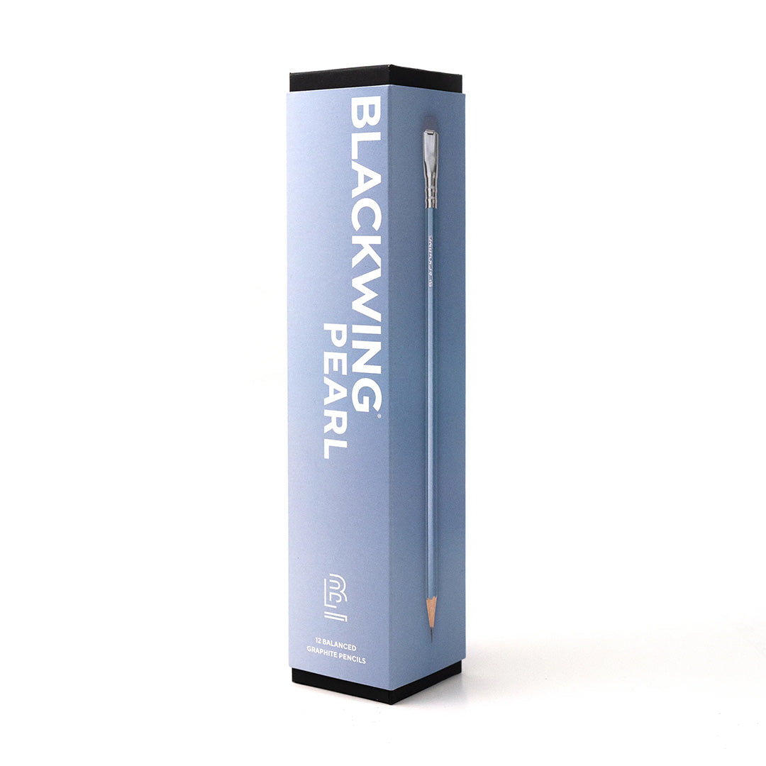 Blackwing Pearlescent Pencils - Set of 12 Premium Blue Art Pencils for Sketching, Drawing & Writing | Perfect for Artists, Students & Office Use