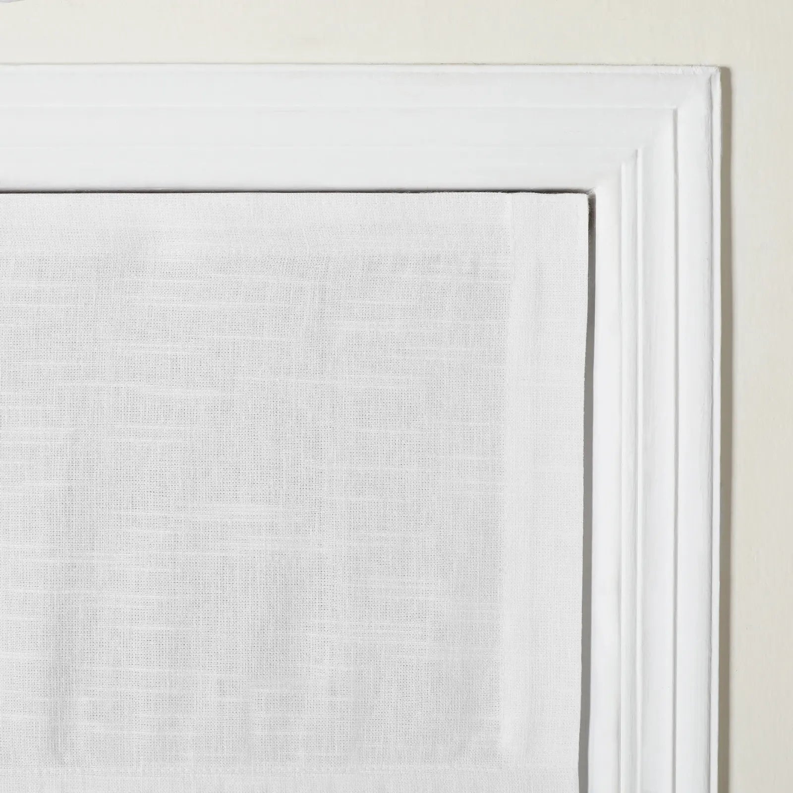 Premium Linen Cotton Roman Shade - Cordless Window Treatment for Home & Office | Blackout Curtains for Bedroom, Living Room & Nursery