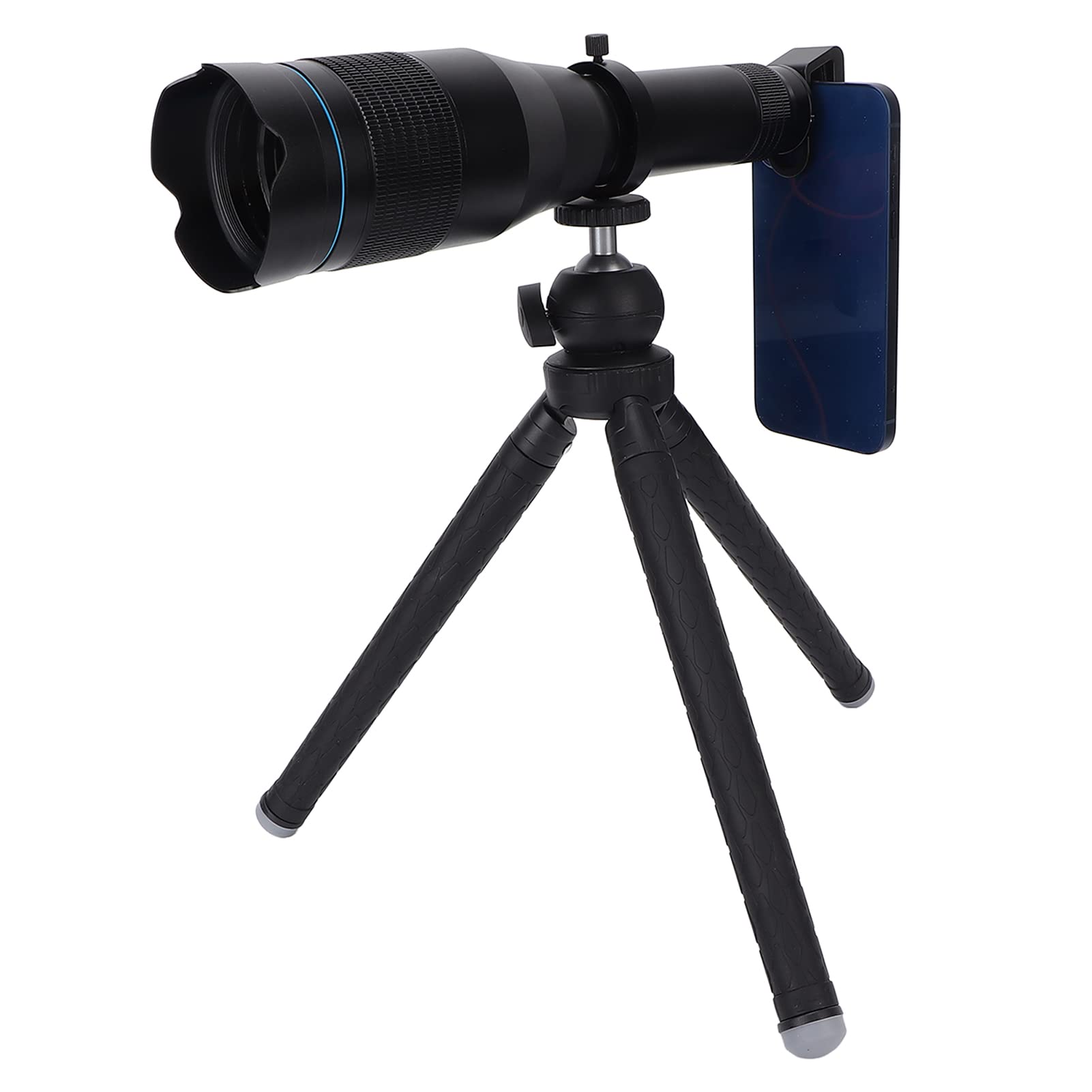 60X HD Telephoto Lens for iPhone & Android - 650-700mm High Power Zoom Lens with Tripod Stand, Perfect for Wildlife Photography, Sports Events & Travel Adventures