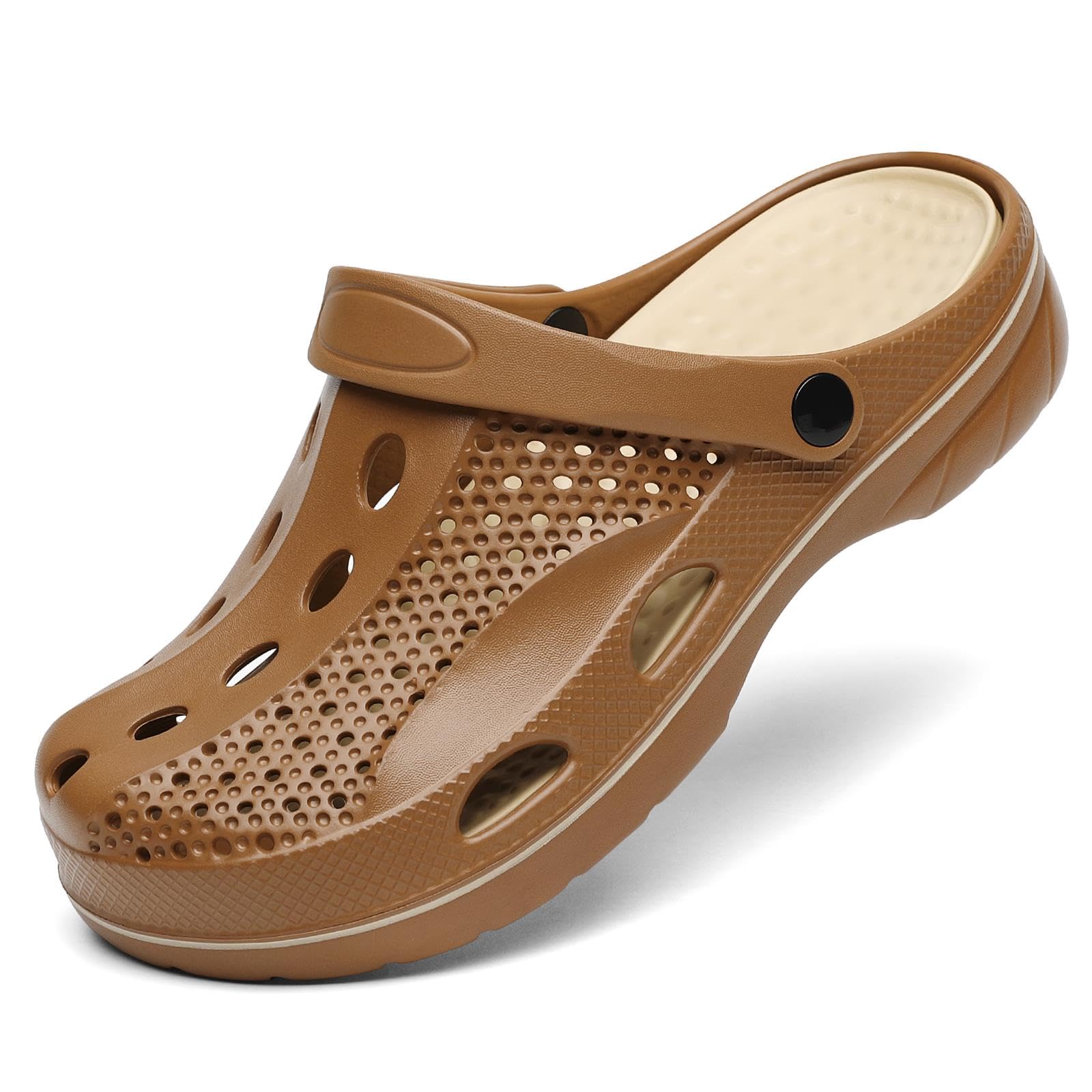 **SOSOWHLTE Arch Support Clogs for Men & Women – Slip-On Garden Shoes with Removable Cushion Insole – Comfortable Outdoor Beach Slippers for Walking, Gardening & Relaxation**