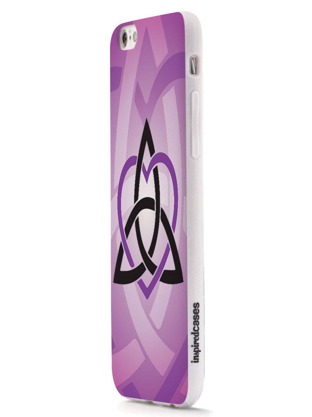 Celtic Sisters Knot 3D Textured Protective Phone Case for iPhone 6/6s - Purple & White Design - Shockproof Slim Cover with Anti-Slip Grip - Perfect for Daily Use, Travel & Gift Giving