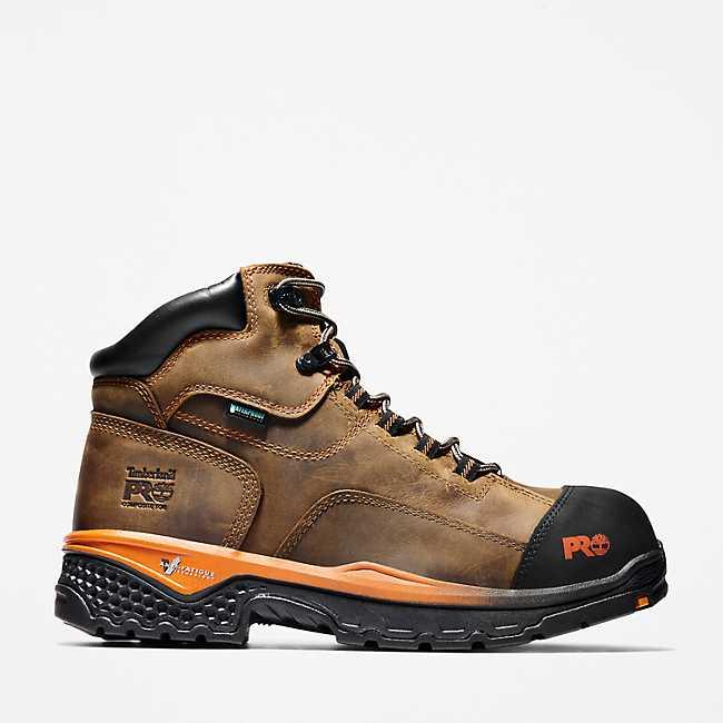 Men's Bosshog 6 Composite Toe Waterproof Work Boots - Steel Toe Safety Shoes for Construction, Warehouse & Outdoor Work - Slip Resistant & Comfortable Work Footwear