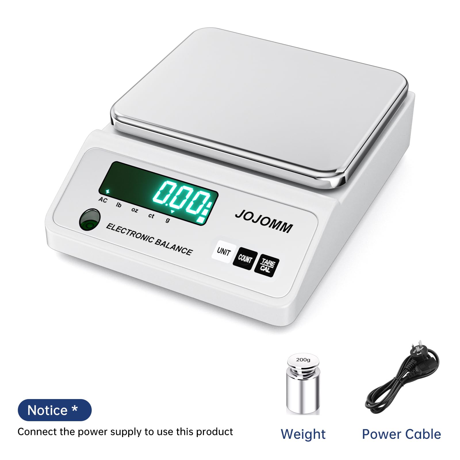 High Precision 5000g x 0.01g Digital Lab Scale - Analytical Electronic Balance for Jewelry, Kitchen & Scientific Use | Accurate Gram Scale for Weighing Gold, Ingredients & Lab Samples