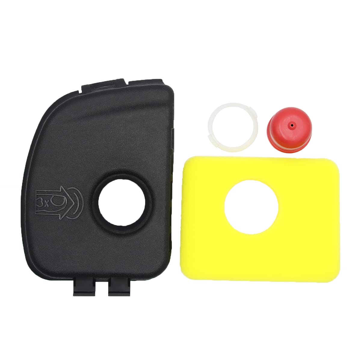 595660 & 799579 Air Cleaner Cover with Foam Filter + 594281 Primer Bulb Replacement Kit for Lawn Mowers - 1 Pack - Perfect for Small Engine Maintenance & Tune-Ups