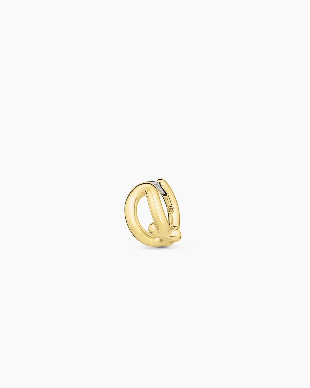 Alphabet Single Huggie Earrings - Gold Plated Initial Letter Studs for Women - Perfect for Everyday Wear, Gifts & Special Occasions
