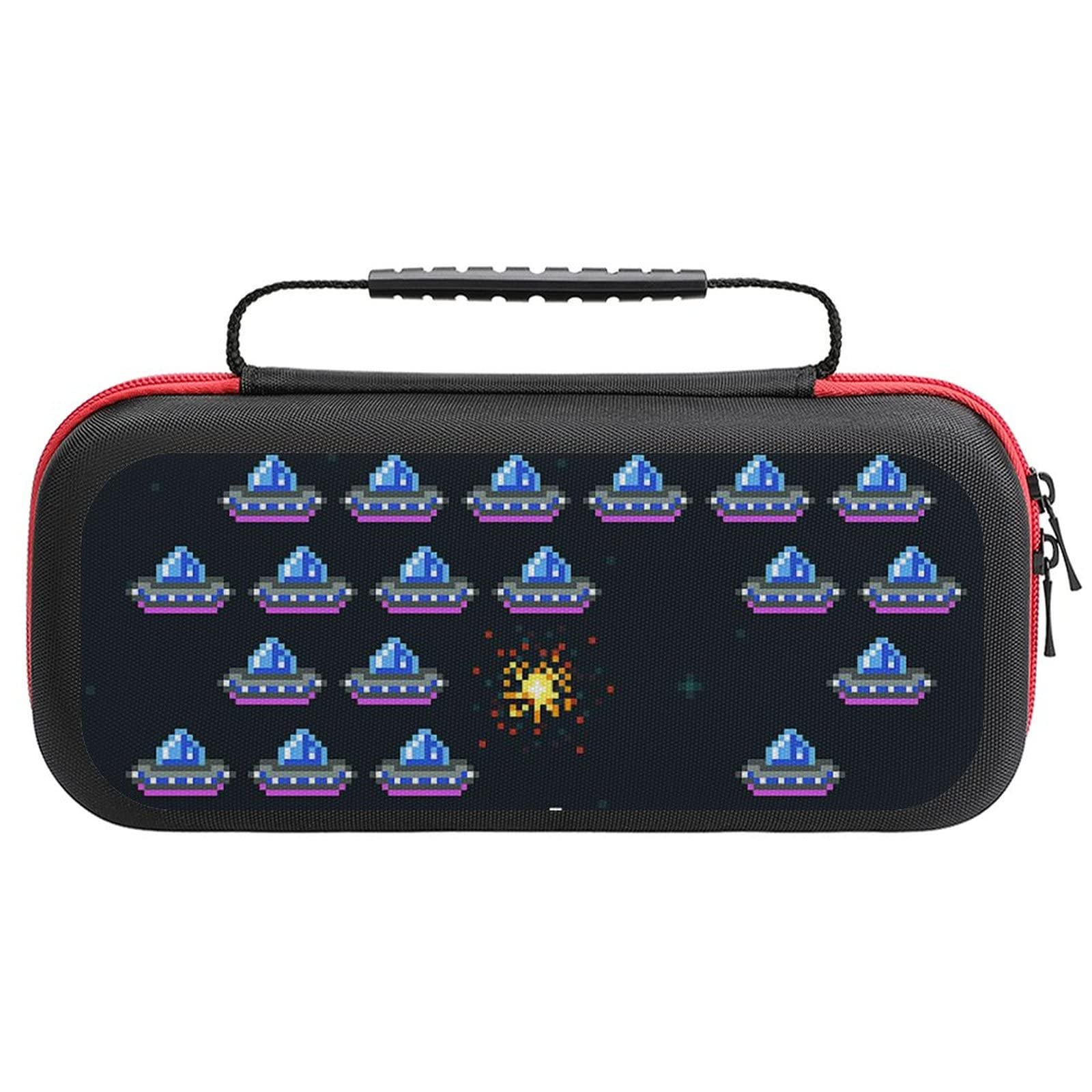 FunnyStar Retro Arcade Game Carrying Case for Nintendo Switch - Protective Storage Handbag with Screen Cover | Perfect for Travel, Commuting & Gaming On-The-Go