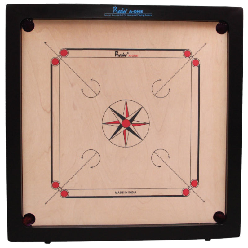 Professional 8mm Select A One Ply Carrom Board for Adults & Kids - Perfect for Indoor Family Game Nights & Competitive Play