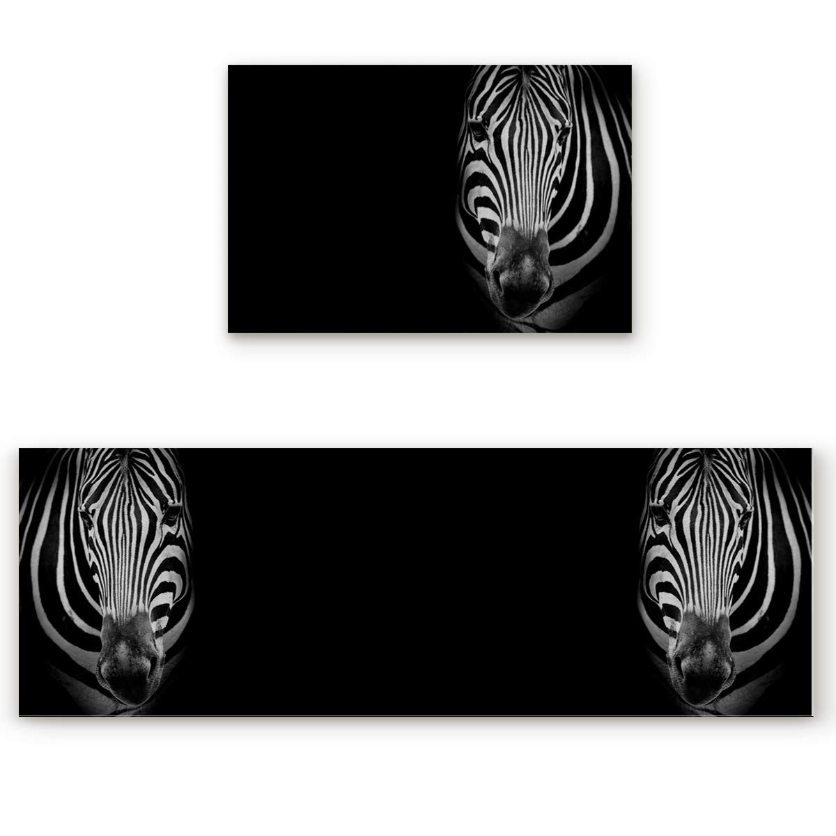 CHARMHOME Non-Slip 2-Piece Kitchen Floor Mat Set - Soft Felt 16