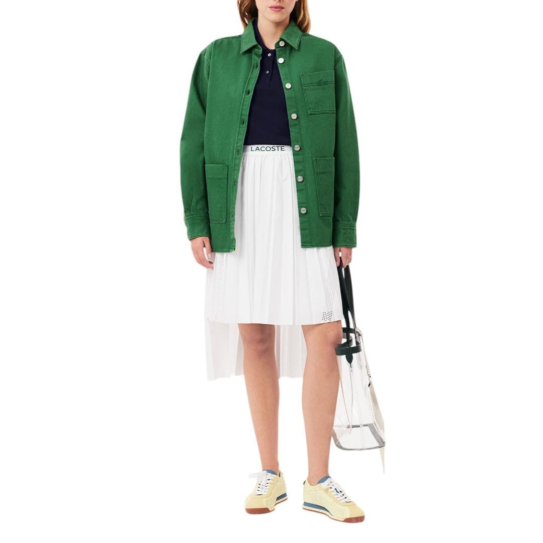 Lacoste Women's Regular Fit Soft Cotton Petit Pique Polo Shirt - Classic Casual Style for Work, Golf & Everyday Wear