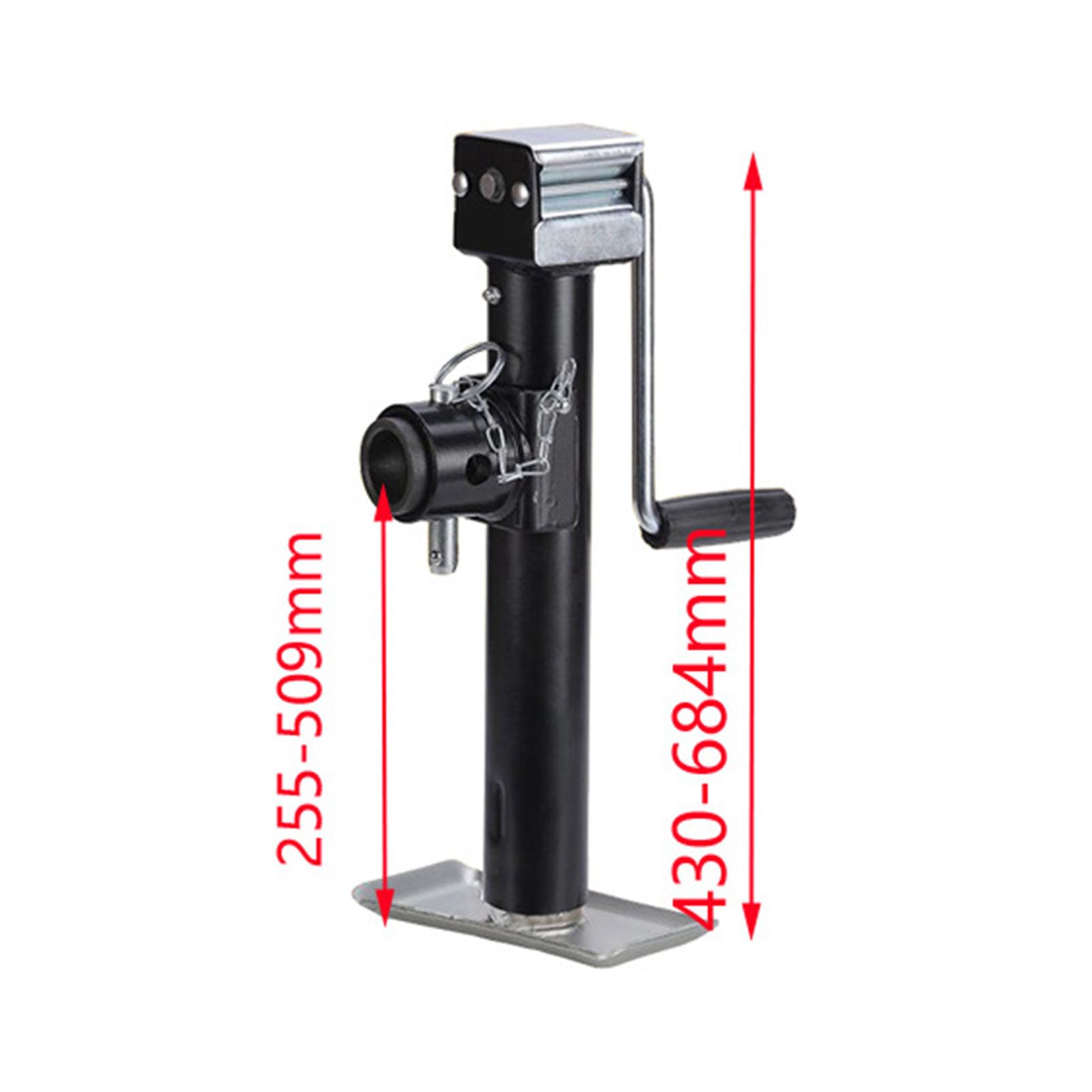 Heavy Duty Side Crank Trailer Jack - 5000 LB Capacity RV Stabilizer with Weld-On Pipe Mount | Swivel Jack for Travel Trailers, Campers & 5th Wheels | Perfect for Parking, Leveling & Securing Your RV