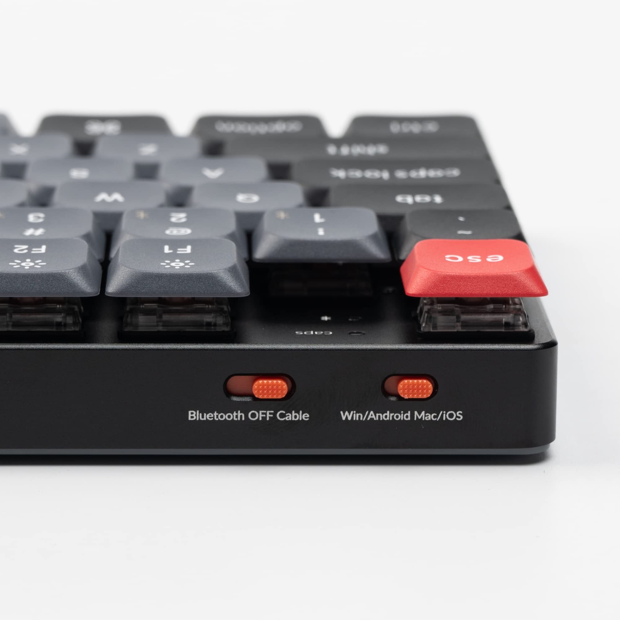Keychron K1 Pro TKL Ultra-Slim Wireless Mechanical Keyboard - Hot-Swappable Low-Profile Gateron Brown Switches, RGB Backlit PBT Keycaps - Compatible with Mac, Windows, Linux - Perfect for Office Work, Gaming & Programming