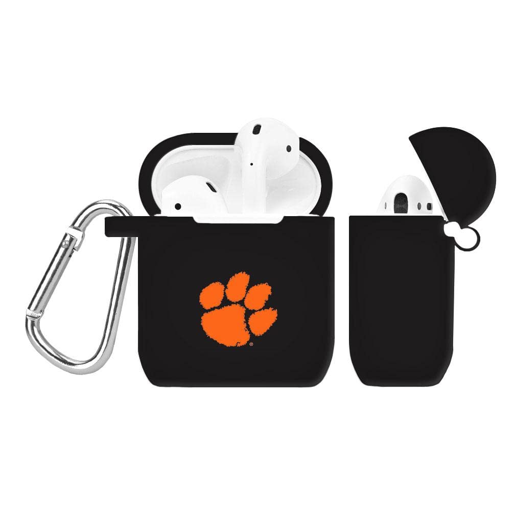 Clemson Tigers Orange Silicone Case Cover for Apple AirPods 1st & 2nd Generation - Durable Protective Skin with Team Logo - Perfect for Game Day, School Spirit & Everyday Use