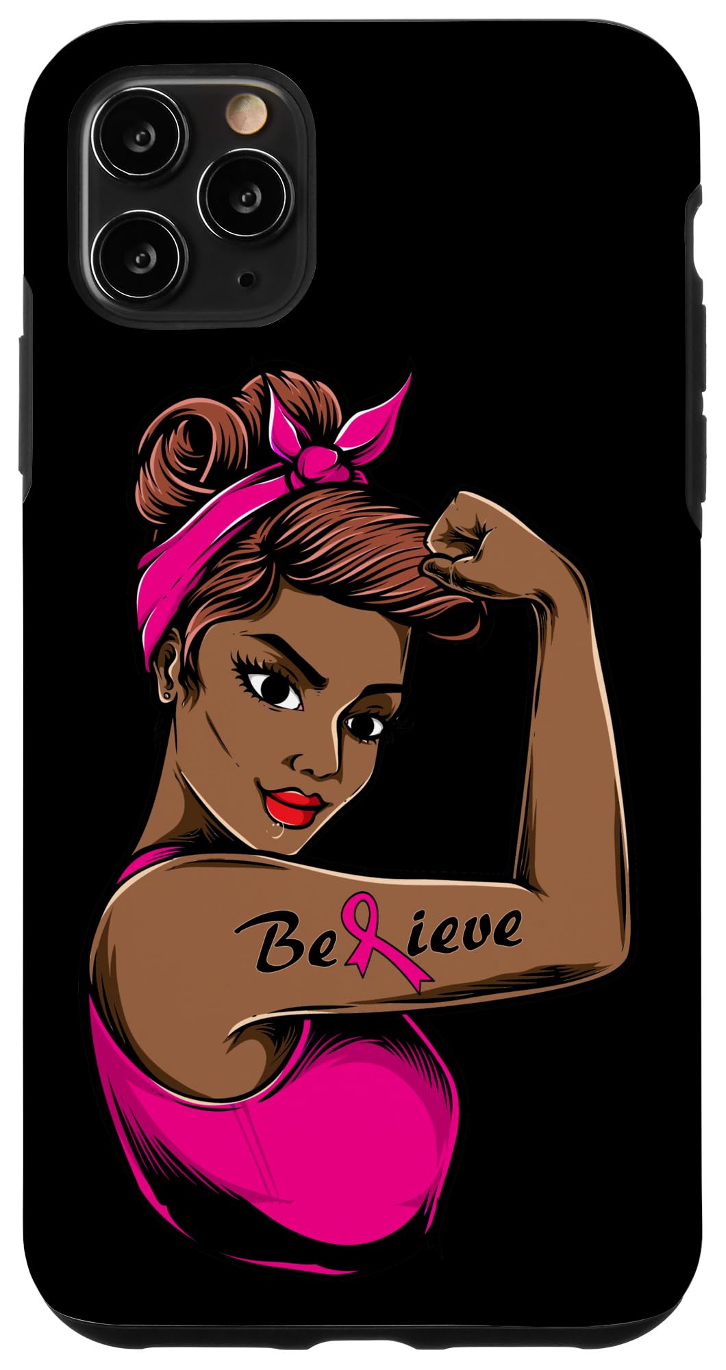 iPhone 11 Pro Max Case - Pink Ribbon Breast Cancer Awareness Cover for Women | Support Cancer Research | Perfect Gift for Survivors & Supporters | Durable Protection for Daily Use