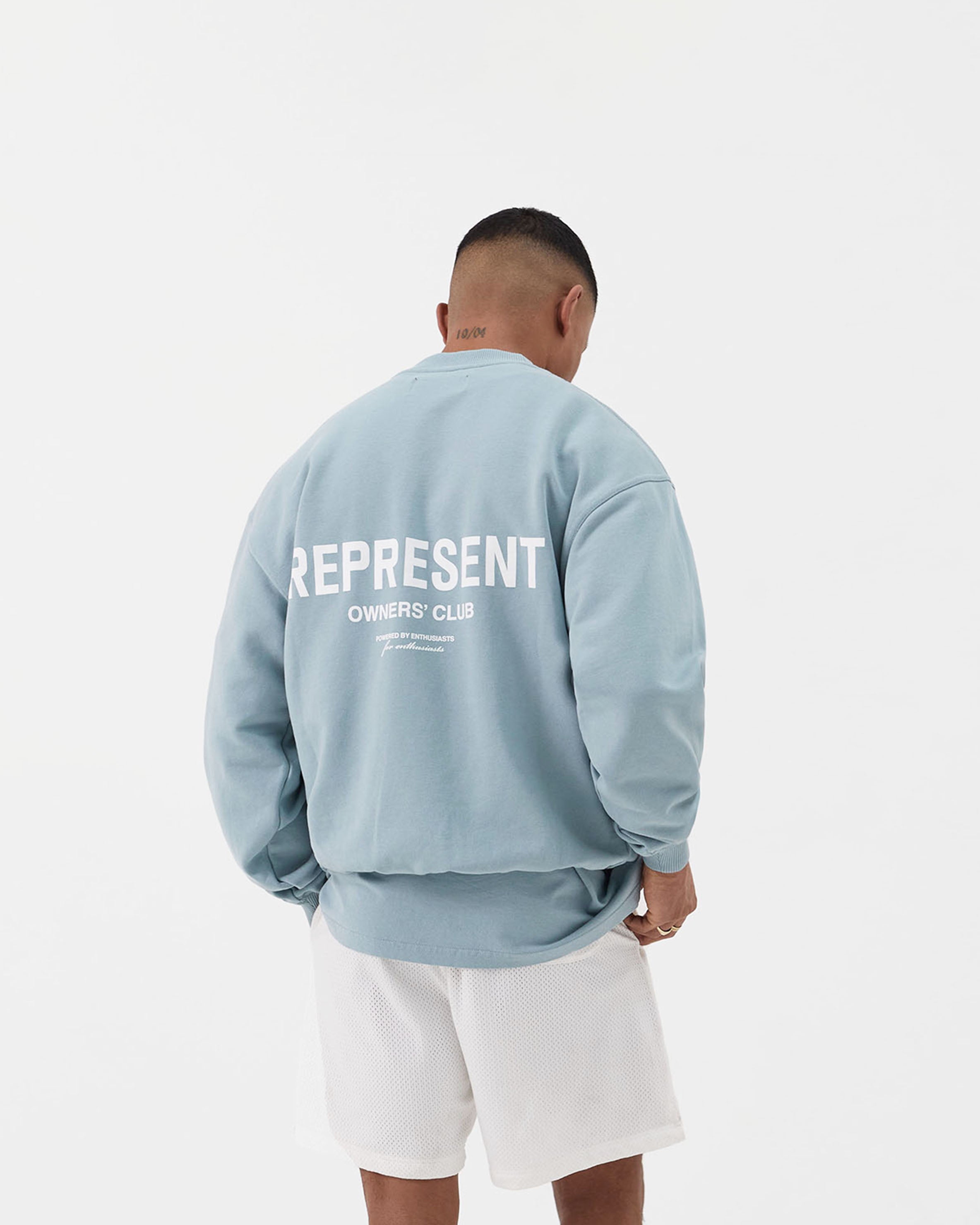 Represent Owners Club Sweater - Powder Blue | Premium Streetwear Pullover for Men & Women | Perfect for Casual Outfits, Street Style & Urban Fashion