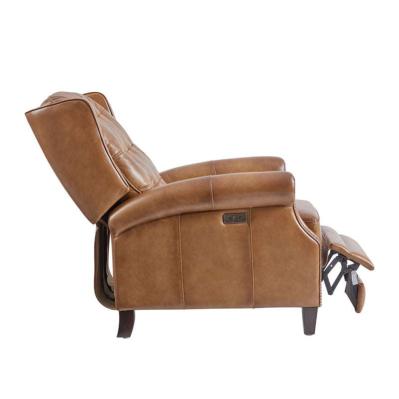 Premium Ruben Buttery Soft Leather Power Recliner Chair - Ergonomic Living Room Furniture for Relaxing, Watching TV & Napping