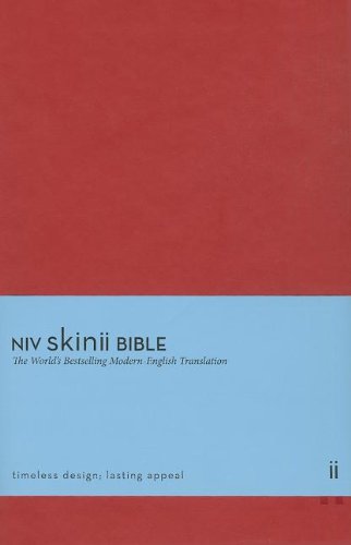 NIV Skinii Bible - Red Letter Edition, Imitation Leather Cover, Burgundy Red - Perfect for Church, Bible Study & Gift Giving