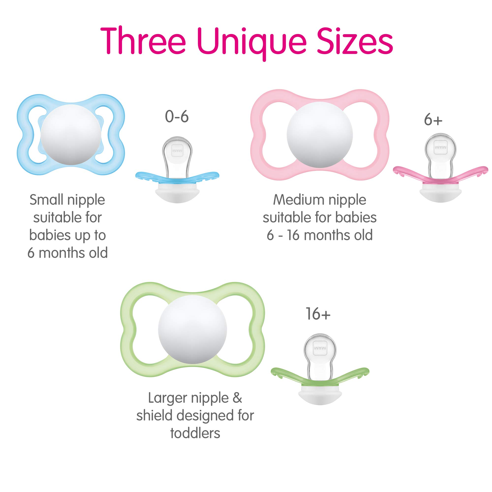 MAM Air Baby Pacifier for Sensitive Skin - 2 Pack with Sterilizer Case - BPA-Free Orthodontic Soothers for 16+ Months Boys & Girls - Perfect for Travel, Daycare & Teething Relief