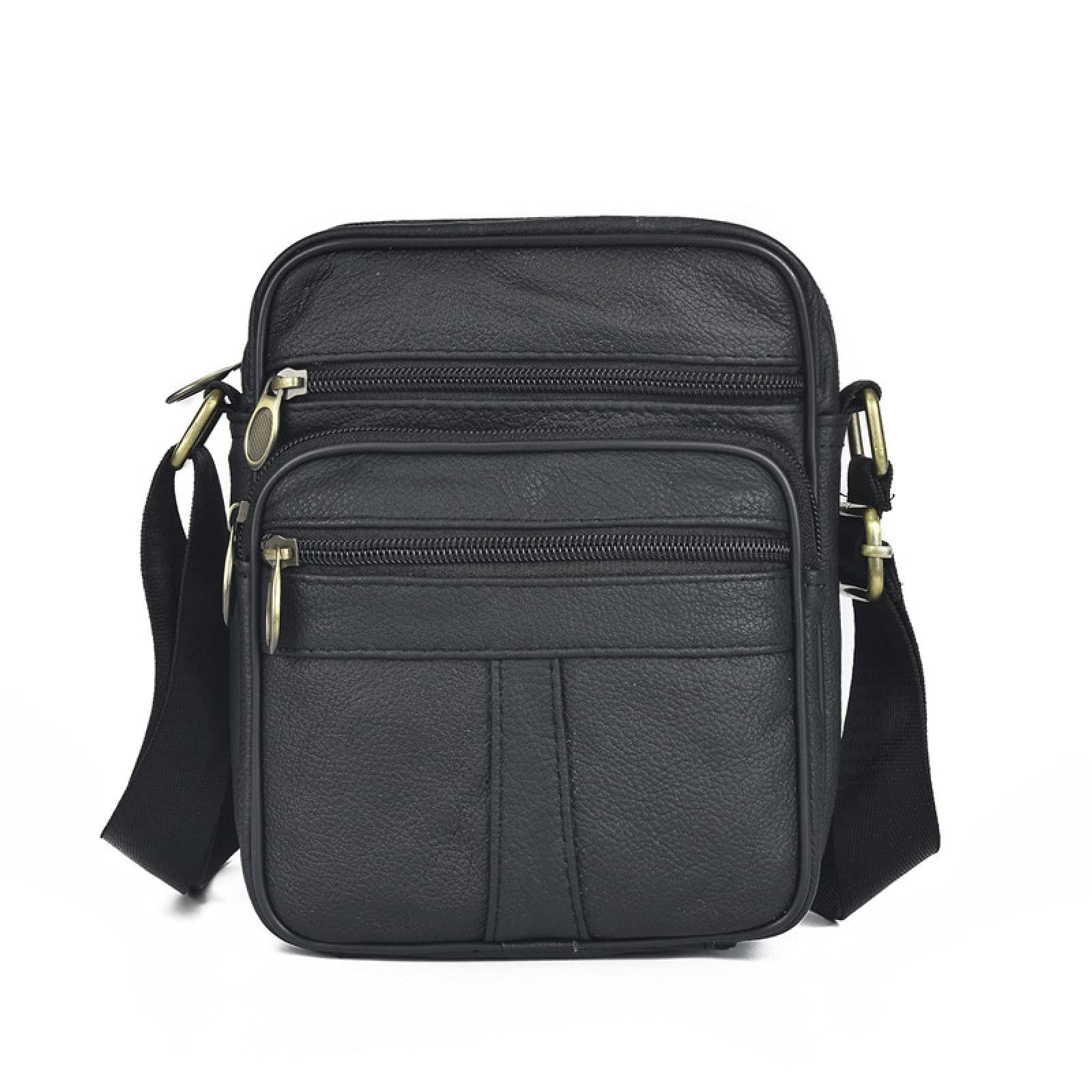 Men's Leather Messenger Bag - Travel & Business Crossbody Sling for Wallet & Essentials