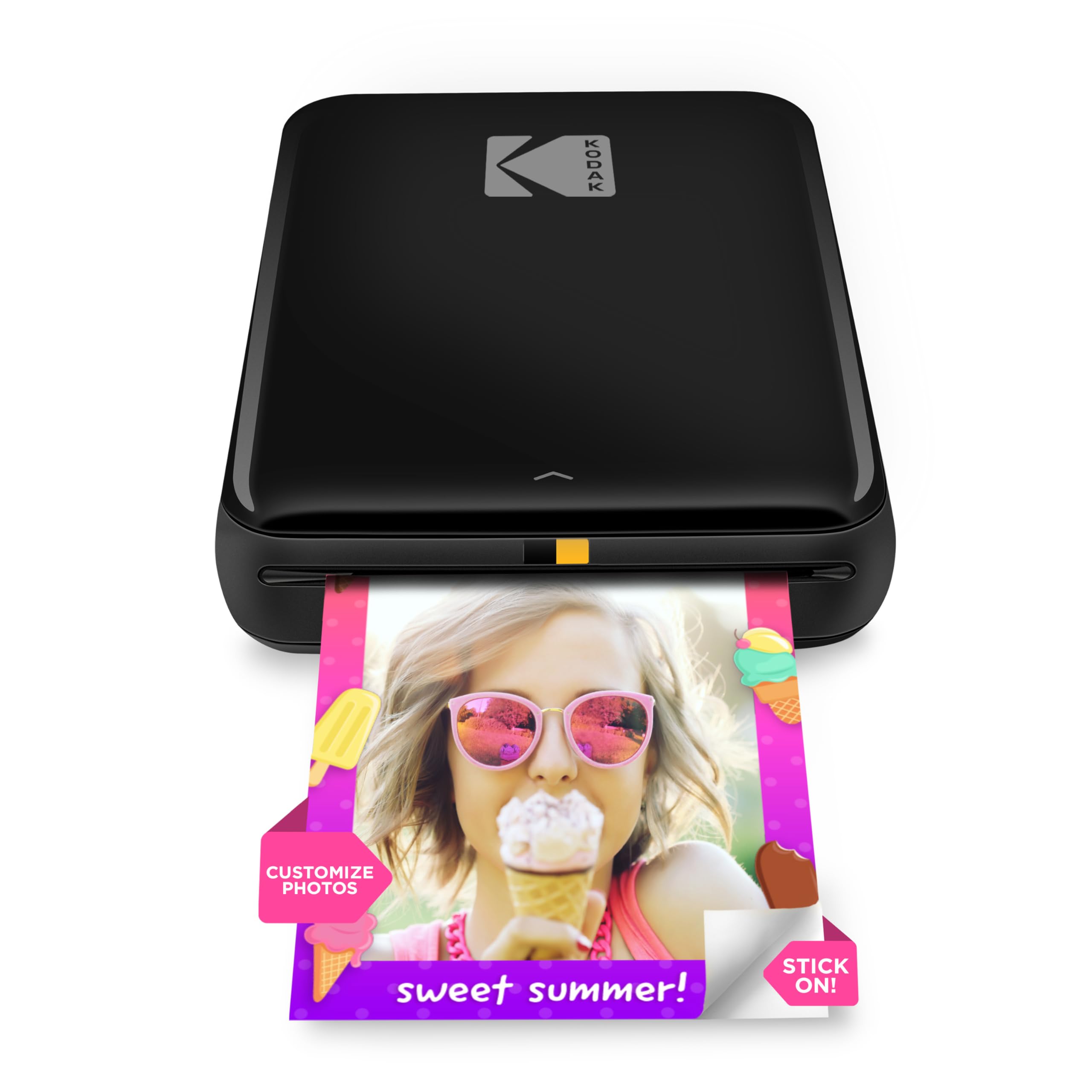 KODAK Step Instant Smartphone Photo Printer - 75 Sheets Bundle - Portable Mini Wireless Mobile Printer for iPhone & Android - Bluetooth Compatible Zink 2x3